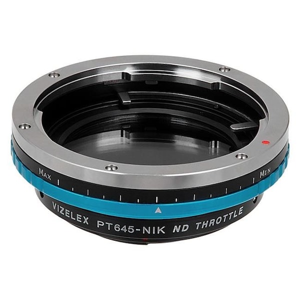 Fotodiox P645-NikF-Pro-NDThrtl Vizelex ND Throttle Lens Mount Adapter - Pentax 645 Mount SLR Lens To Nikon F Mount SLR Camera Body with Built in Variable ND Filter P645-NikF-Pro-NDThrtl - main